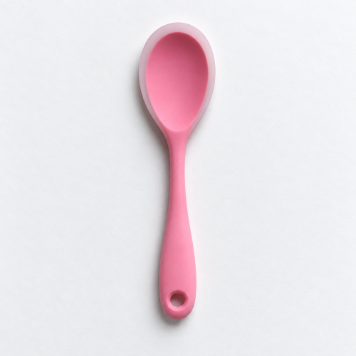 Pink Silicone Spoon – breast cancer awareness campaign