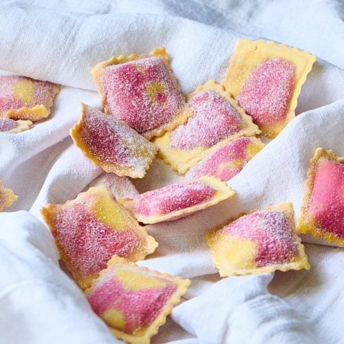 Beetroot & Goat Cheese Ravioli