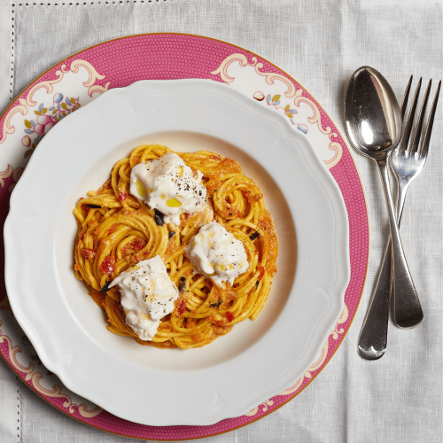 tonnarelli-red-bell-pepper-burrata