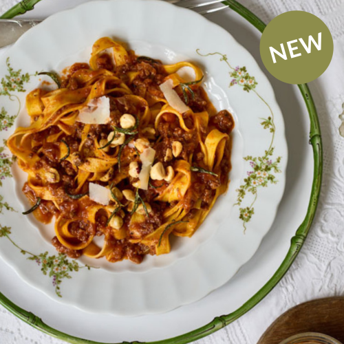 NEW - tagliatelle with venison ragu