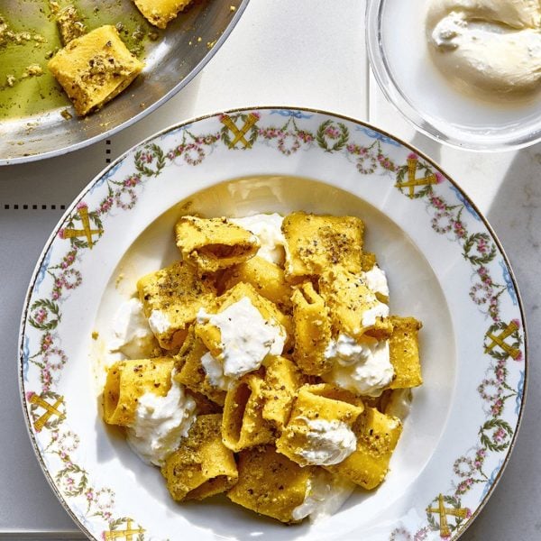 Paccheri with Pistachio Pesto & Burrata