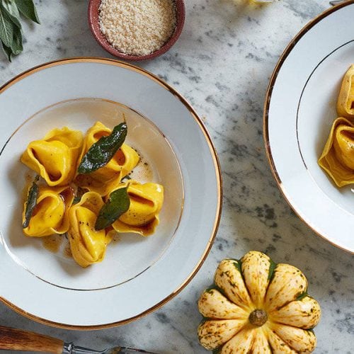 Pumpkin Tortelloni with Sage Butter