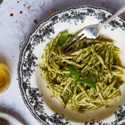 Trofie with Fresh Genovese Pesto