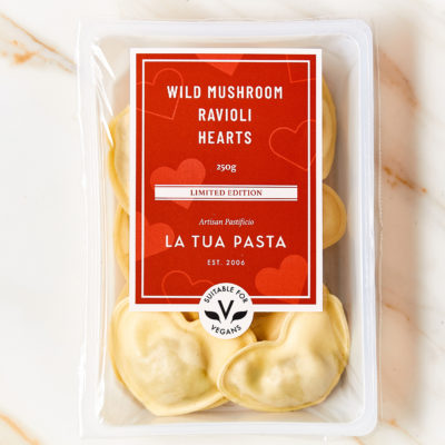 La Tua Pasta Wild Mushroom Ravioli Hearts (250g)